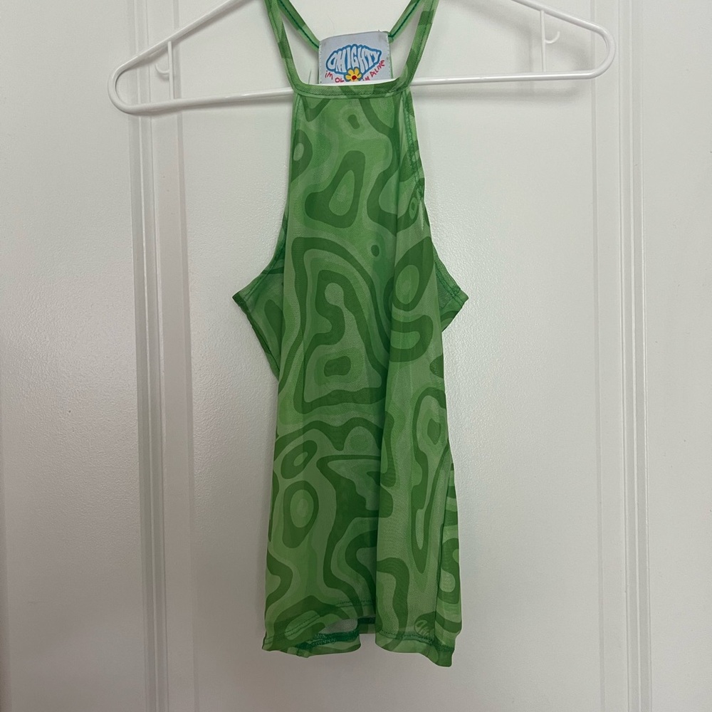 Green mesh Omighty tank top!